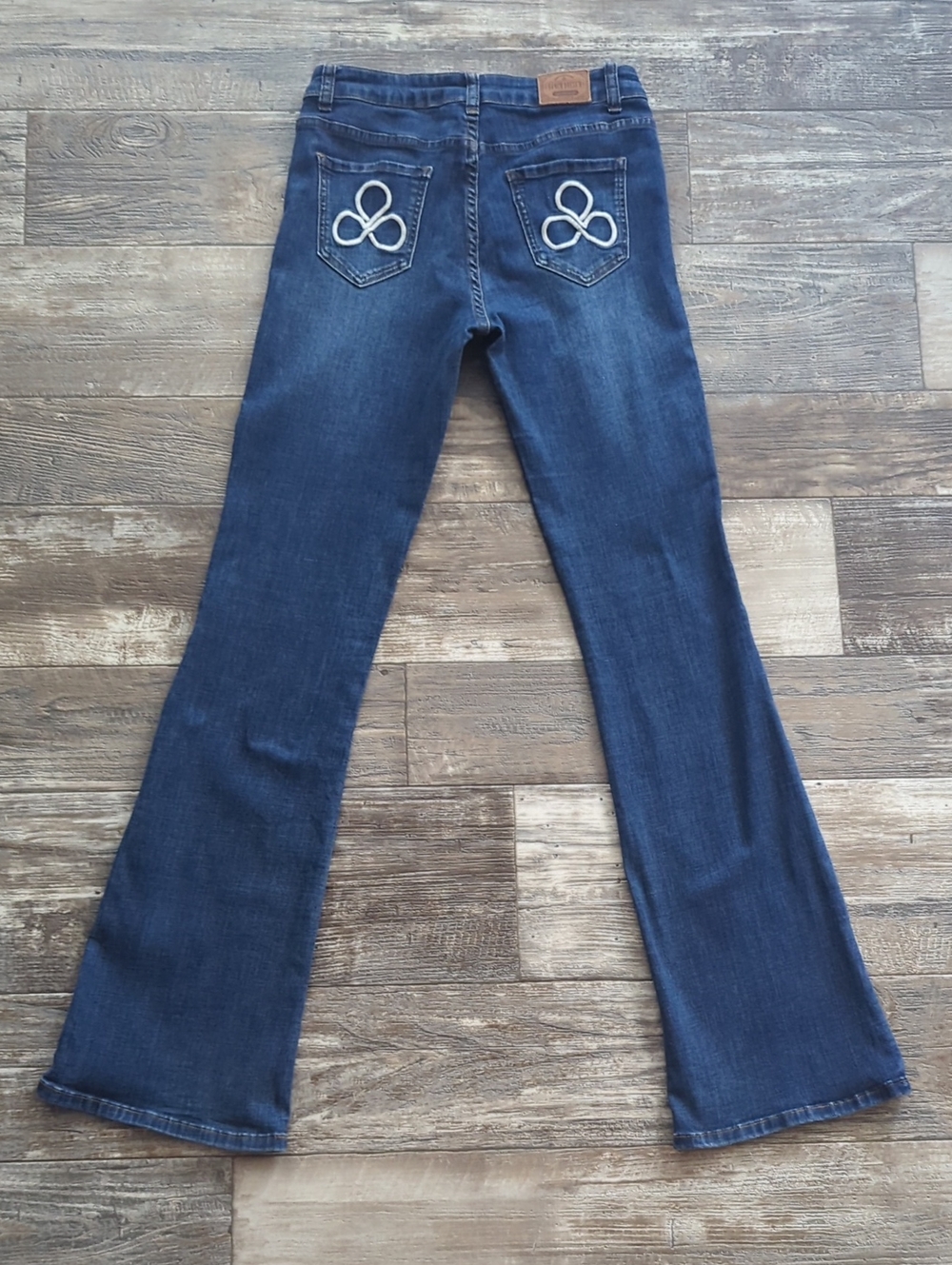RANCH DRESS'N Fallon Taylor Barrel Pocket Medium Wash Denim bootcut jean S (2-4) - Picture 7 of 16